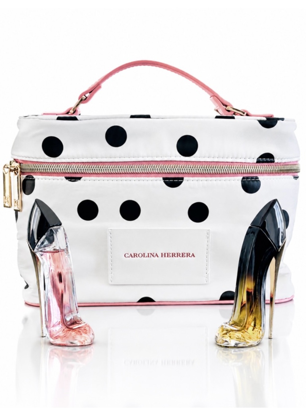 Carolina Herrera Miniature Fragrance Discovery Set with Polka Dot Cosmetic Bag